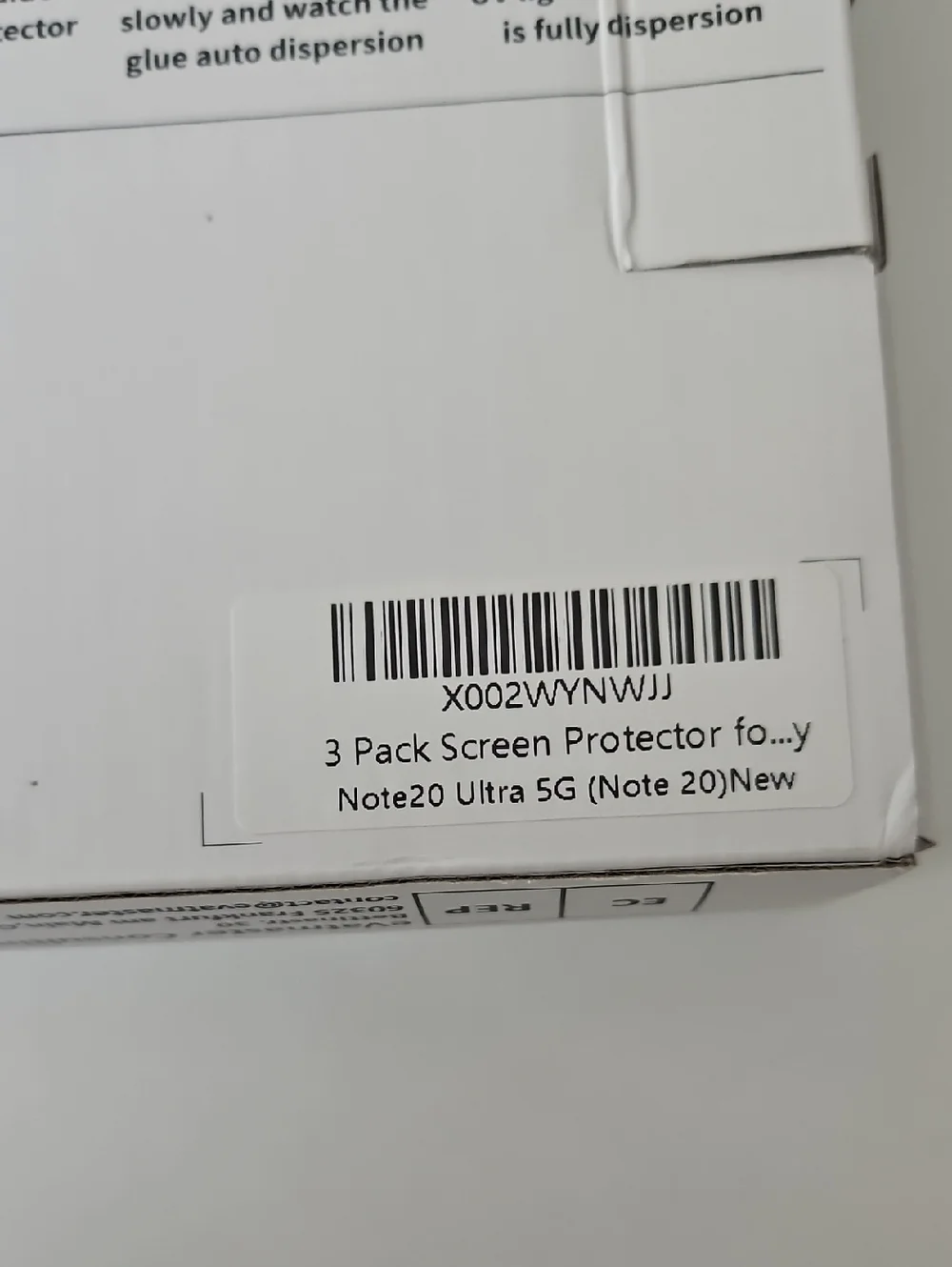 Note 20 Ultra SG Premium Tempered Glass Curved Screen Protector - Clear - Picture 7 of 7